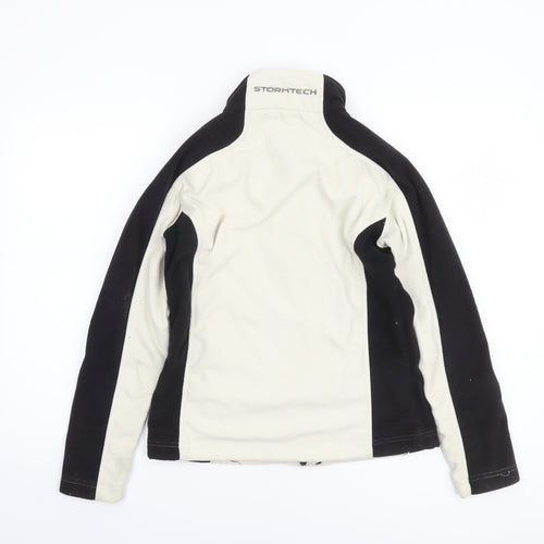 Stormtech Women's Black White Fleece Full Zip Jacket Size S