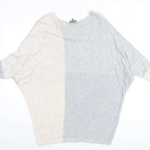 Phase Eight Women's Blue Grey Beige Block Pullover Jumper Size S