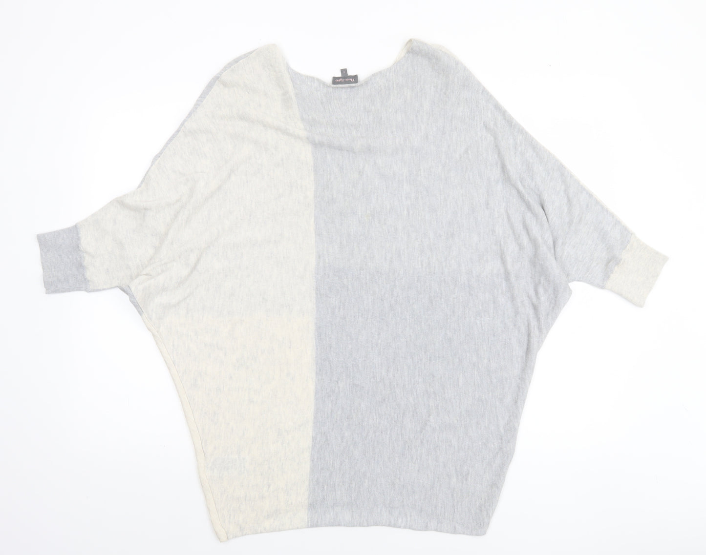 Phase Eight Women's Blue Grey Beige Block Pullover Jumper Size S