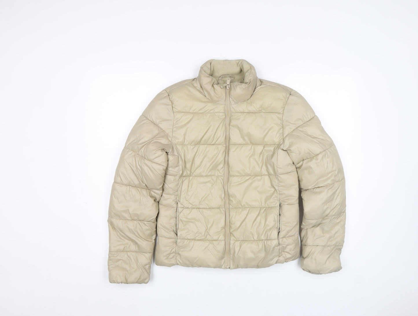 GAP Womens Beige 2XS Puffer Jacket ColdControl Water Resistant