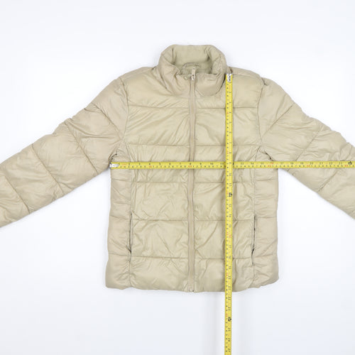 GAP Womens Beige 2XS Puffer Jacket ColdControl Water Resistant