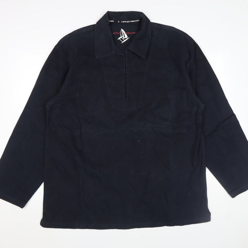 Captain Corsaire Men's Blue Cotton Sailing Jacket Size L