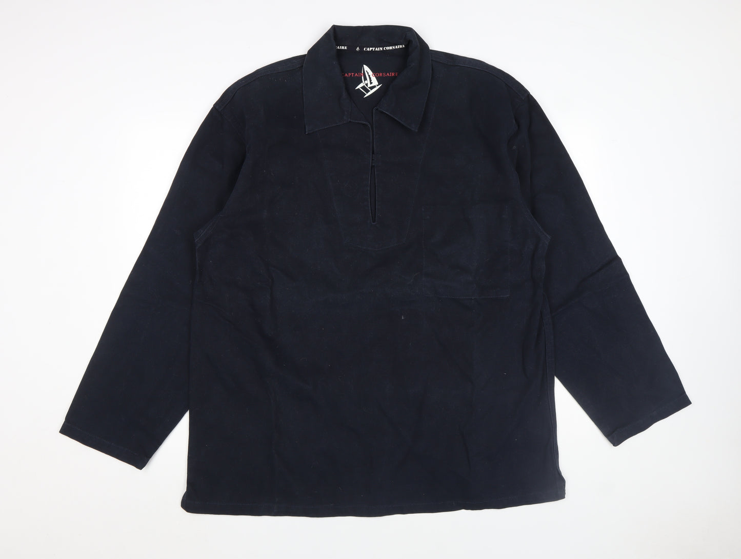 Captain Corsaire Men's Blue Cotton Sailing Jacket Size L