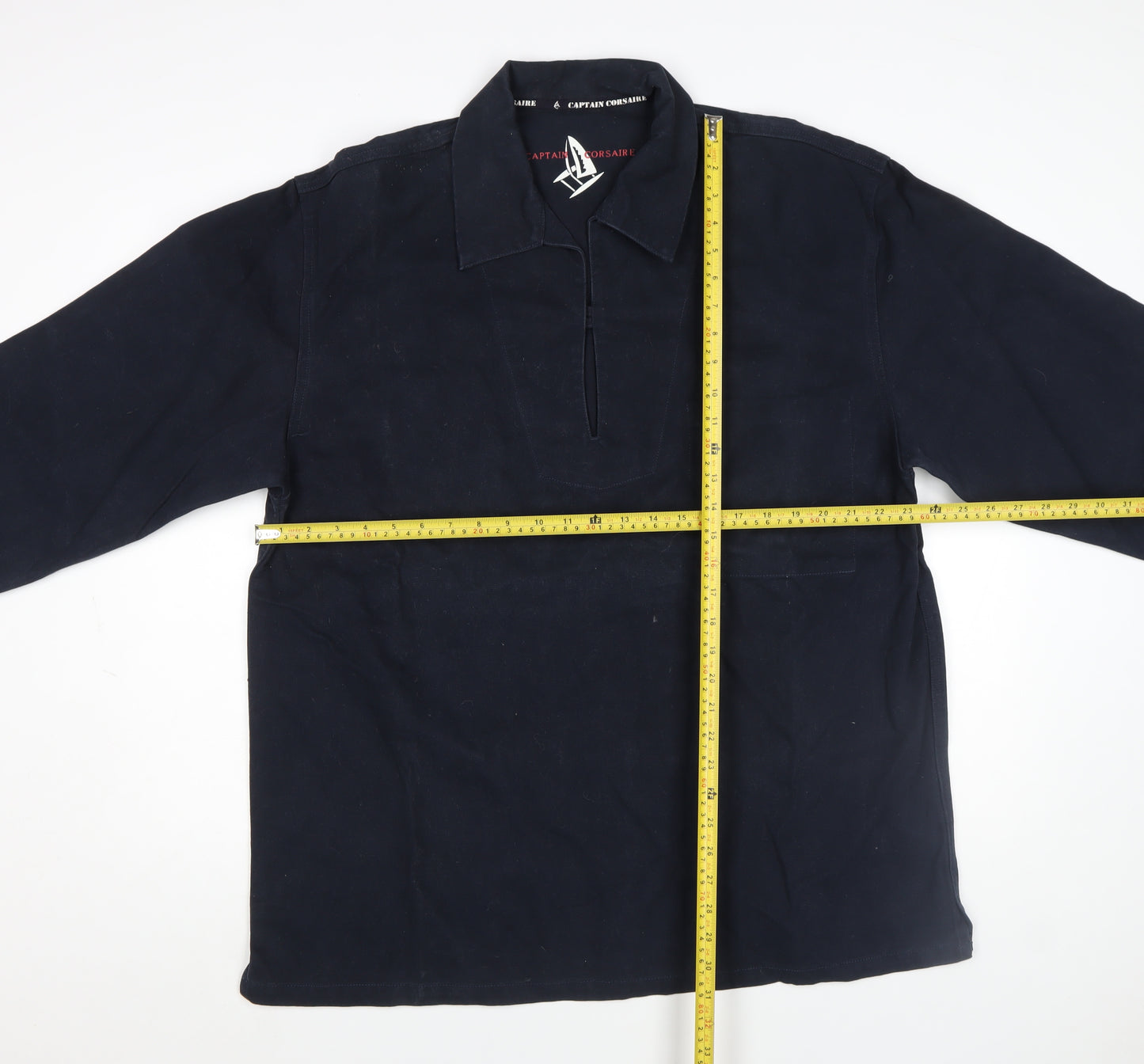 Captain Corsaire Men's Blue Cotton Sailing Jacket Size L