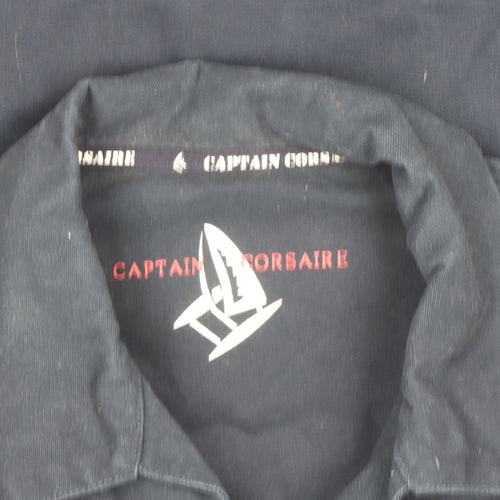 Captain Corsaire Men's Blue Cotton Sailing Jacket Size L