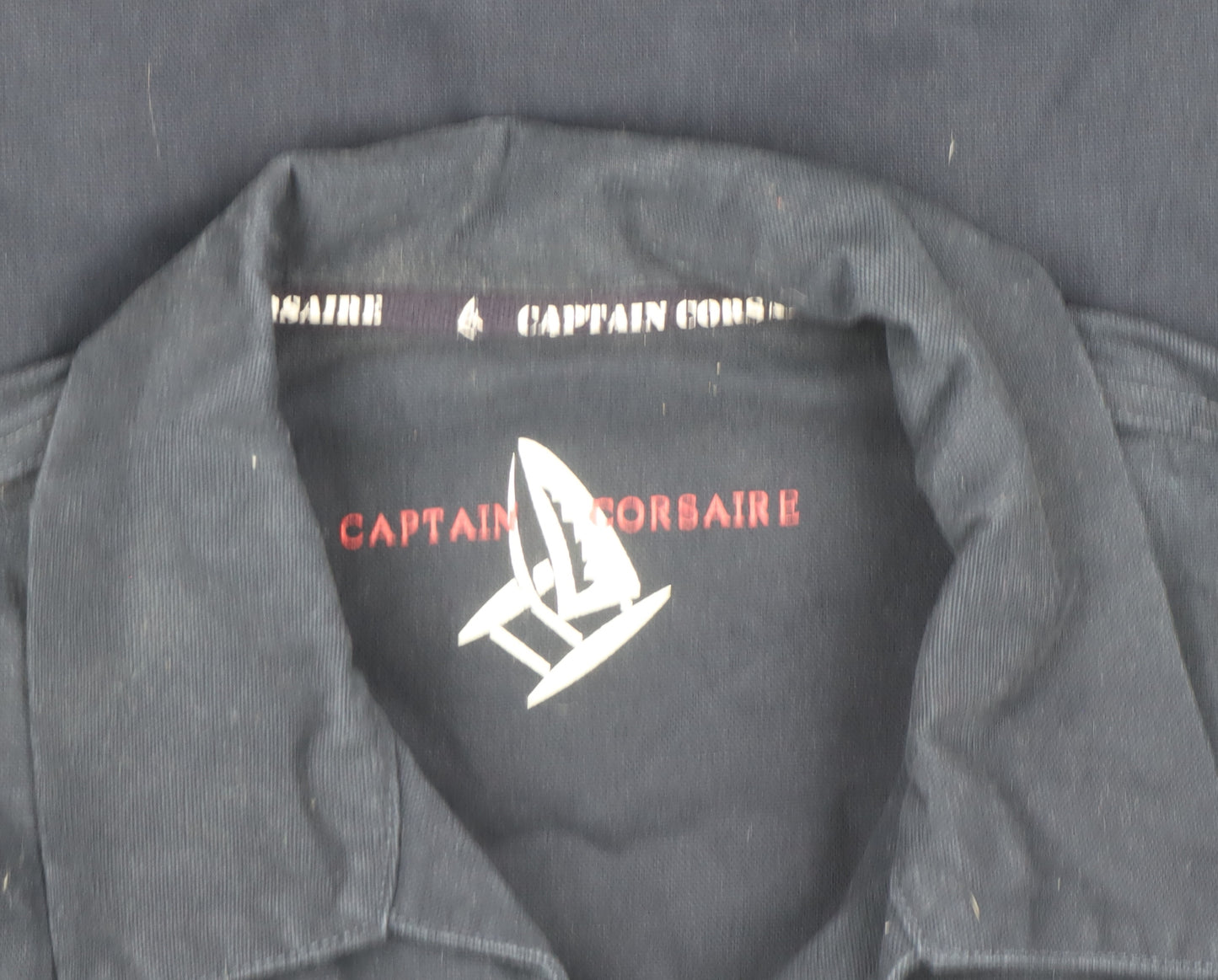 Captain Corsaire Men's Blue Cotton Sailing Jacket Size L