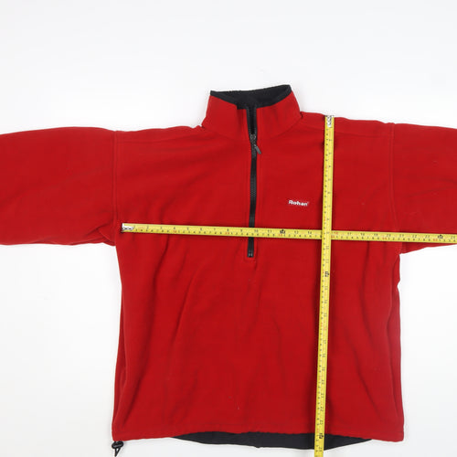 Rohan Men’s Red Fleece 1/2 Zip Pullover Sweatshirt Size M
