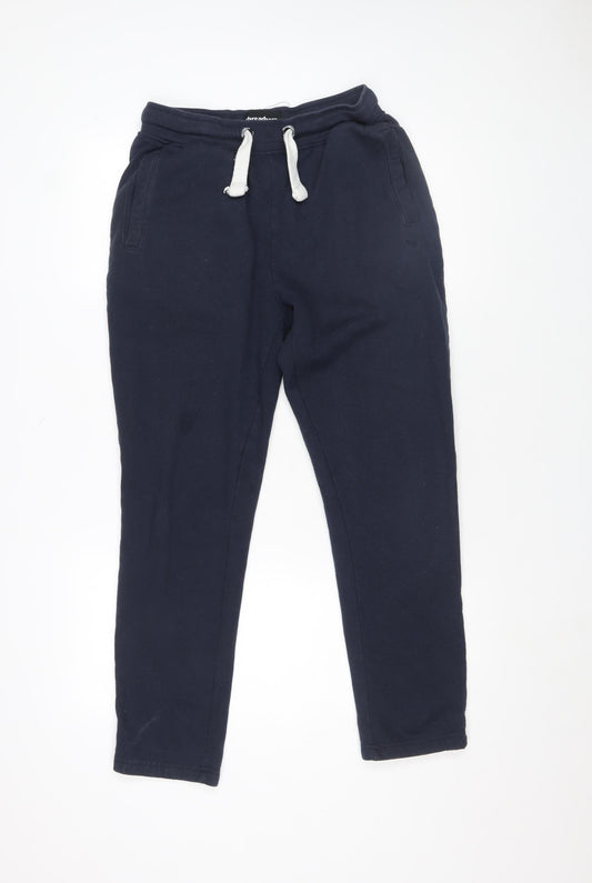 Threadbare Men's Blue Fleece Jogger Trousers Size S Regular Fit
