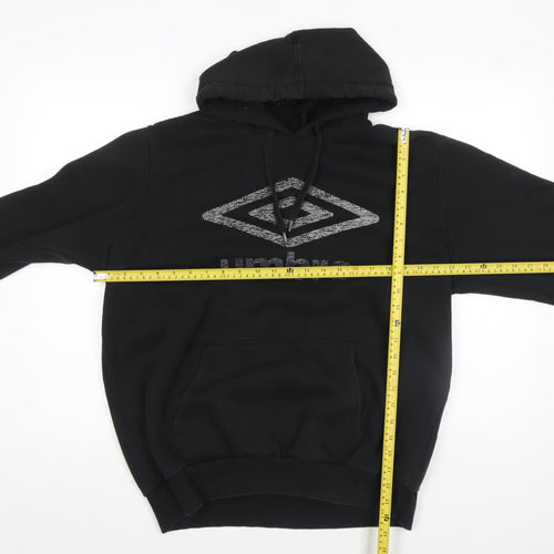 Umbro Men's Black XL Pullover Hoodie Fleece Lined Sportswear