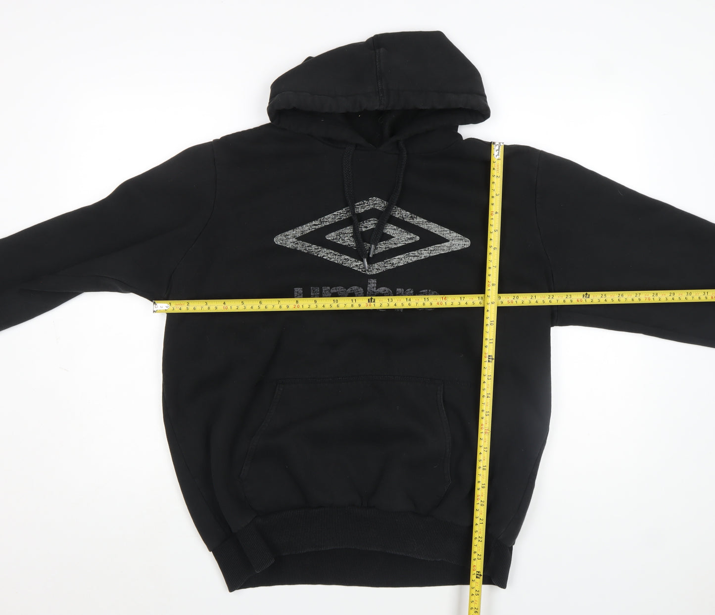 Umbro Men's Black XL Pullover Hoodie Fleece Lined Sportswear