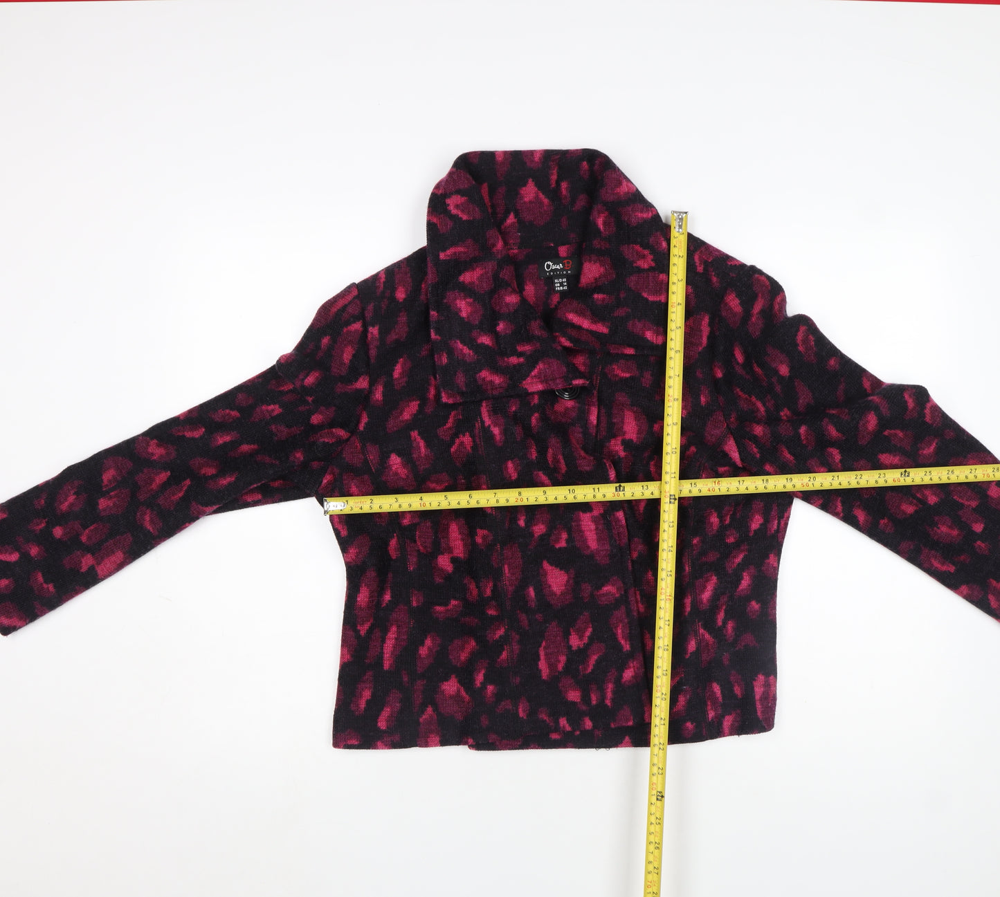 Oscar B. Women’s Multicoloured Wool Blend Short Jacket Size 12