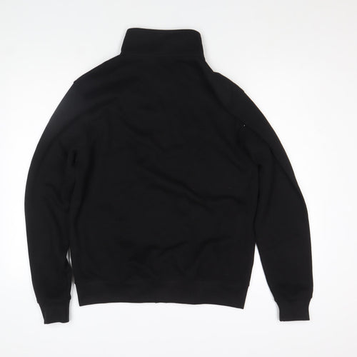 Threadbare Men's Black M Full Zip Stand-Up Collar Jacket