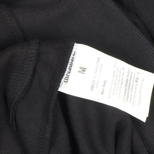 Threadbare Men's Black M Full Zip Stand-Up Collar Jacket