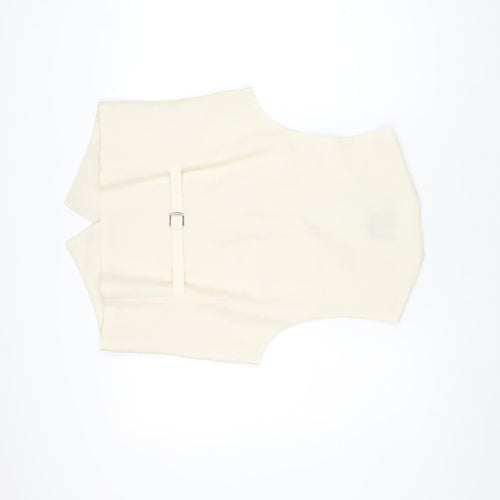 Moss Bros Men's Ivory Formal Waistcoat M Shawl Collar Wedding Vest