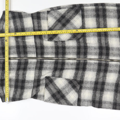 Therapy London Women's Grey Check Pinafore Dress Size 14