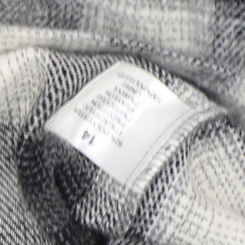 Therapy London Women's Grey Check Pinafore Dress Size 14