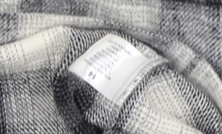 Therapy London Women's Grey Check Pinafore Dress Size 14