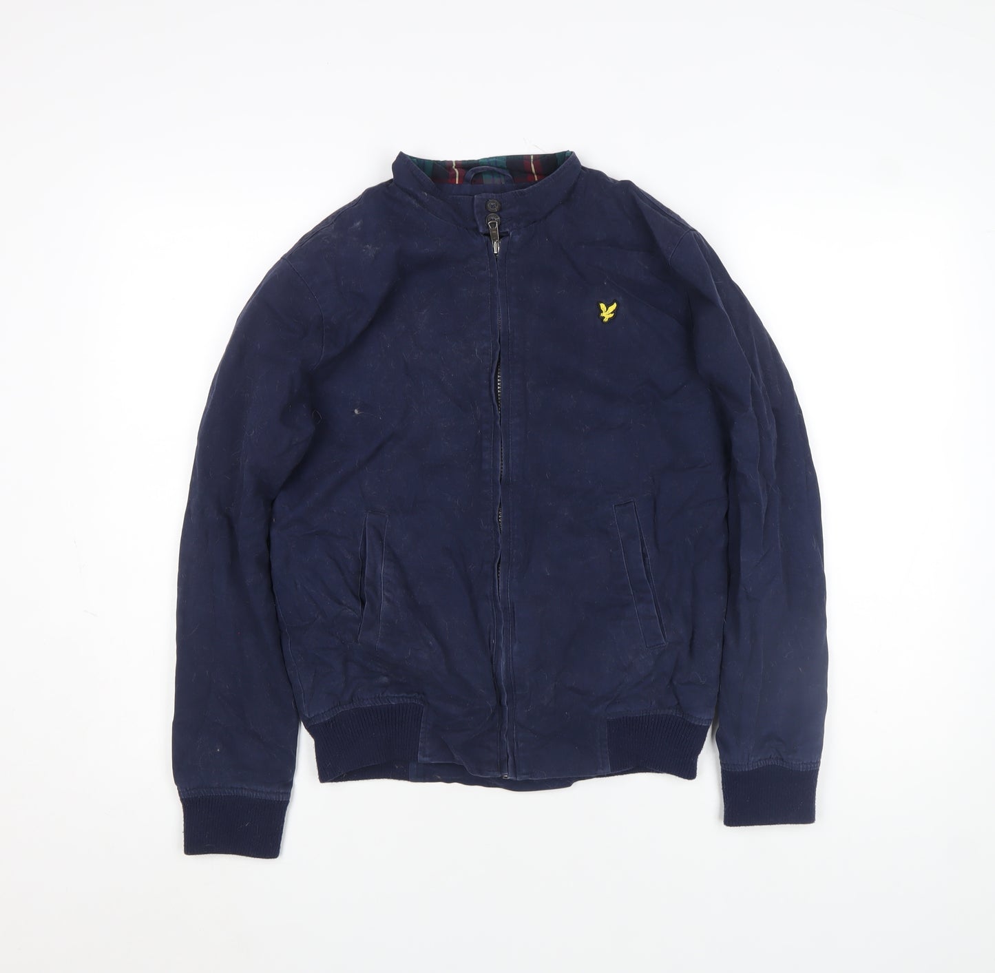 Lyle & Scott Boys Blue Bomber Jacket 14-15 Years Full Zip Cotton