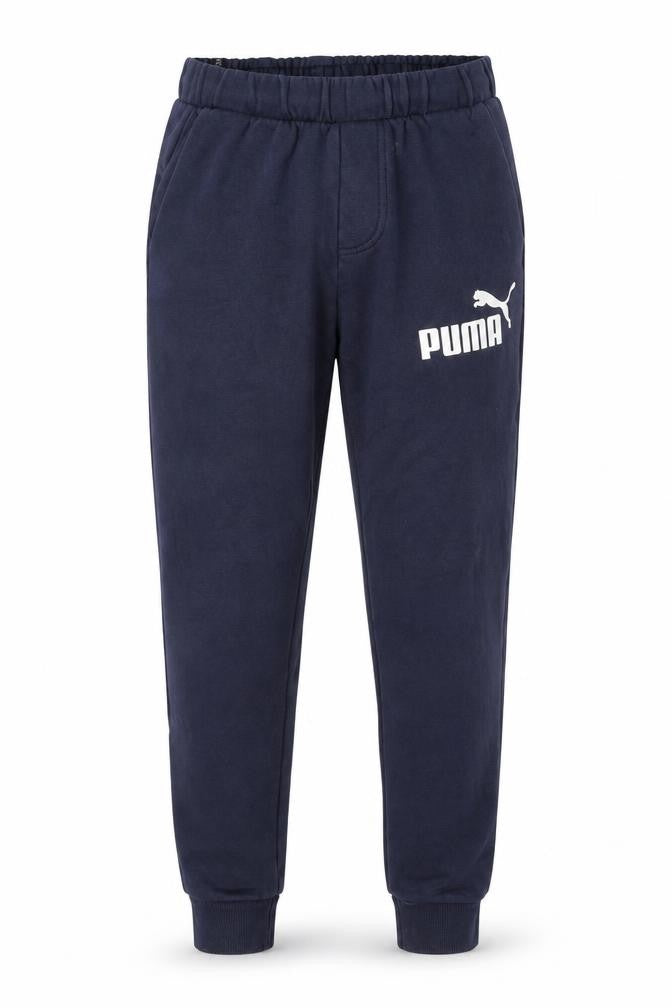 Front view of Puma Men’s Blue Jogger Sweatpants S Regular Fit Activewear Trousers