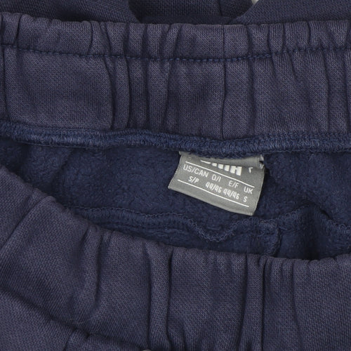 Puma Men’s Blue Jogger Sweatpants S Regular Fit Activewear Trousers
