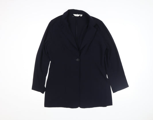 Marks and Spencer Women's Black Size 12 Single-Breasted Blazer