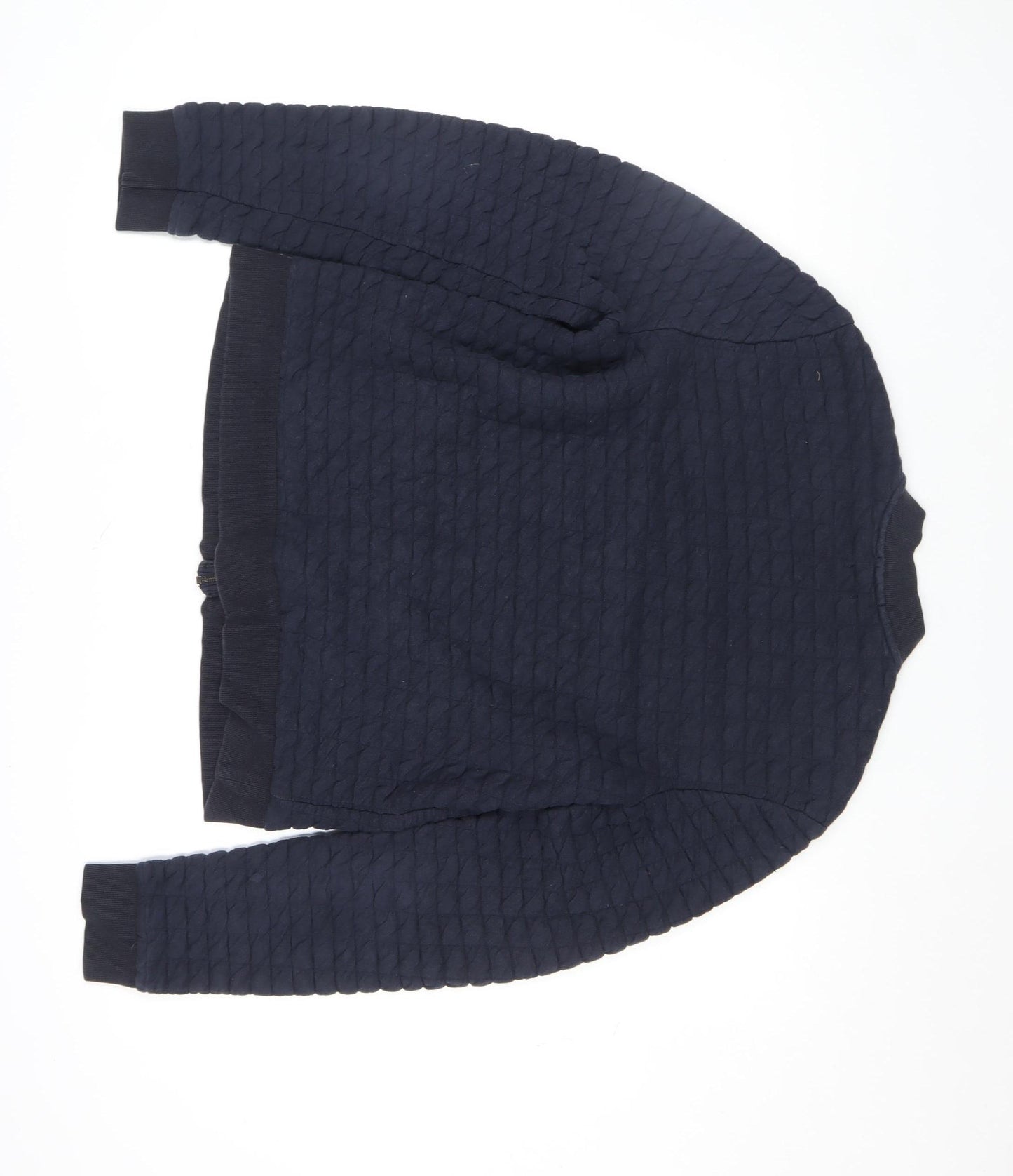 Topman Men’s Blue Quilted Bomber Jacket M Classic Fit