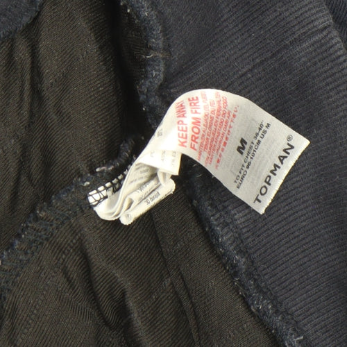 Topman Men’s Blue Quilted Bomber Jacket M Classic Fit