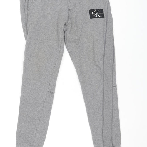 Calvin Klein Men’s Grey Jogger Sweatpants L Regular Fit