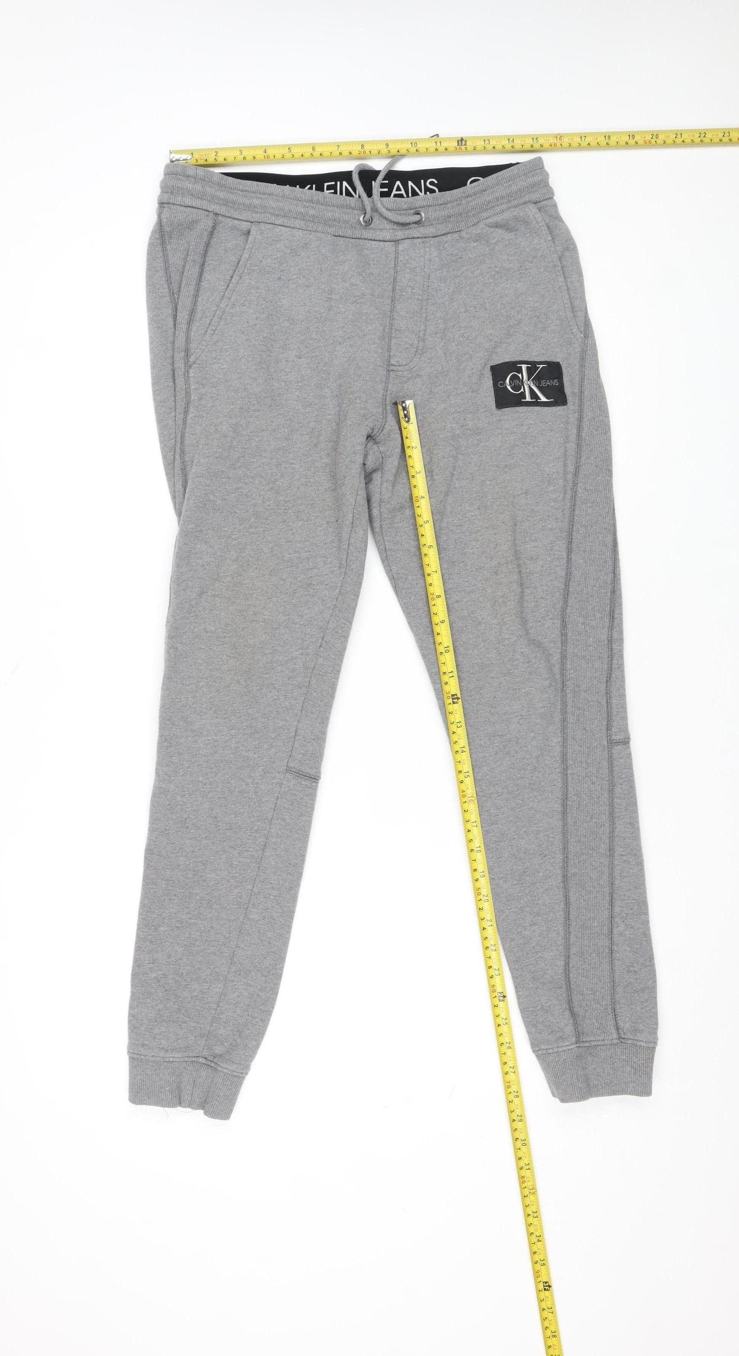 Calvin Klein Men’s Grey Jogger Sweatpants L Regular Fit