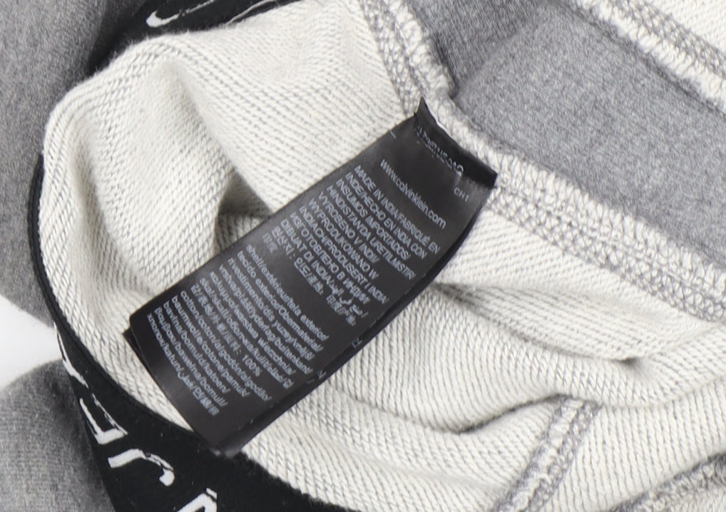 Calvin Klein Men’s Grey Jogger Sweatpants L Regular Fit