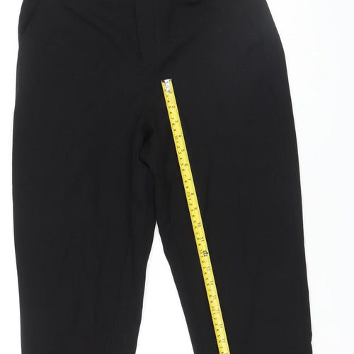 Savida Women’s Black Cropped Tapered Trousers Size 12 Regular
