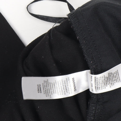 Savida Women’s Black Cropped Tapered Trousers Size 12 Regular