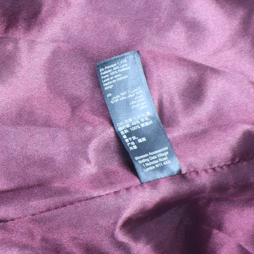 Monsoon Women Red Wool Blend Mid-Length Overcoat Size 8