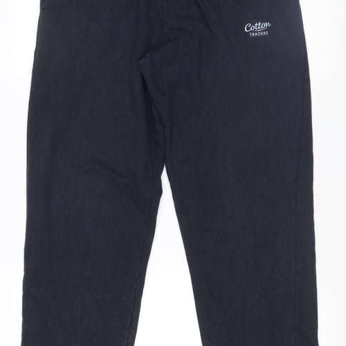 Cotton Traders Men's Navy Blue M Sweatpants Jogger Trousers