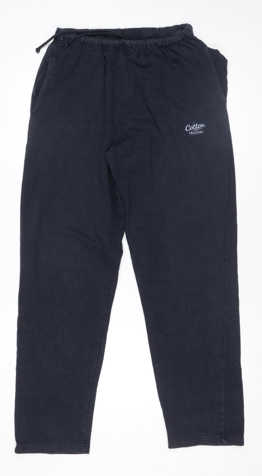 Cotton Traders Men's Navy Blue M Sweatpants Jogger Trousers