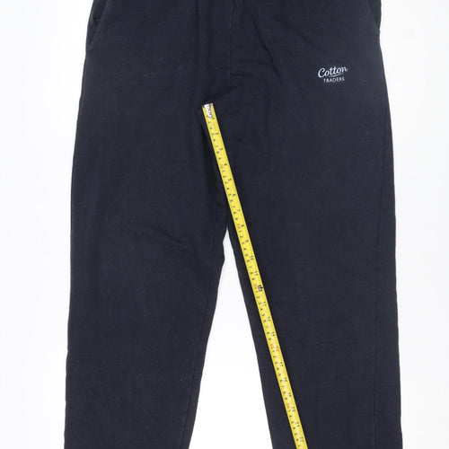 Cotton Traders Men's Navy Blue M Sweatpants Jogger Trousers