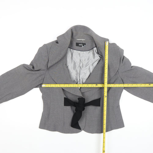 Marks and Spencer Women’s Grey Bow Blazer UK 14 Formal Jacket