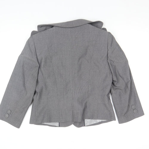 Marks and Spencer Women’s Grey Bow Blazer UK 14 Formal Jacket