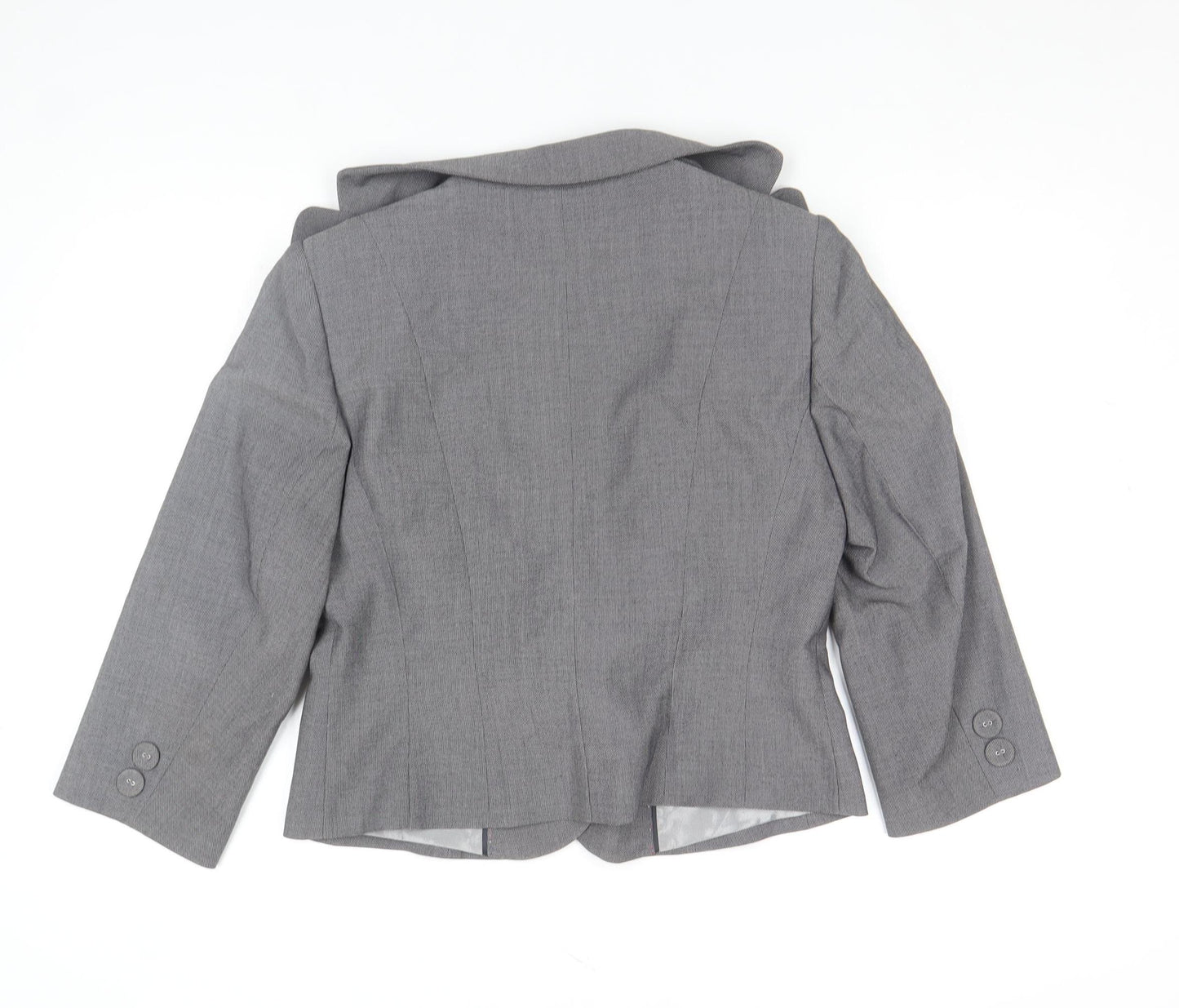 Marks and Spencer Women’s Grey Bow Blazer UK 14 Formal Jacket