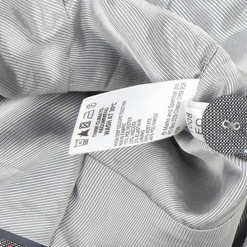 Marks and Spencer Women’s Grey Bow Blazer UK 14 Formal Jacket