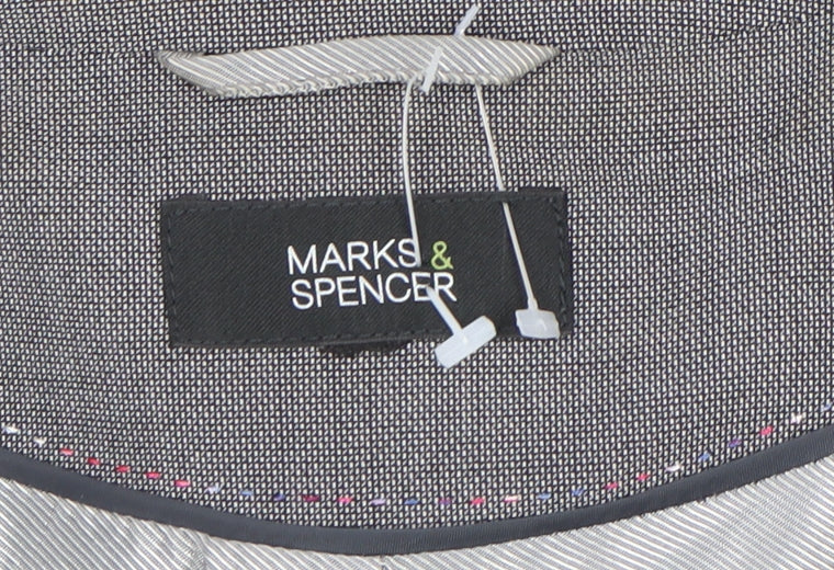 Marks and Spencer Women’s Grey Bow Blazer UK 14 Formal Jacket