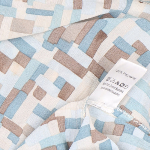 Epilogue Women’s Multicoloured Geometric Chiffon Blouse Size 16