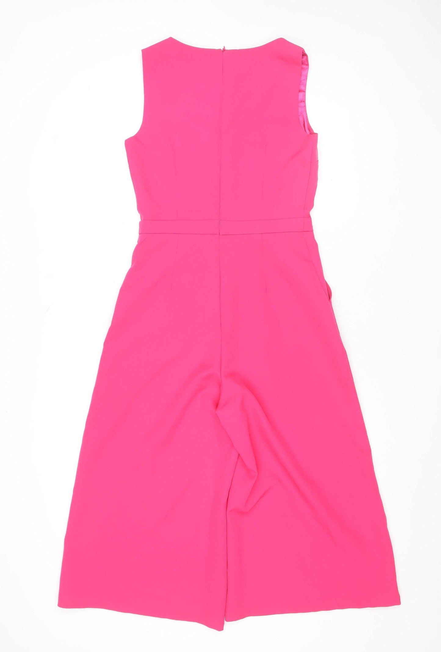 Marc Angelo Women's Pink Sleeveless Wide-Leg Jumpsuit Size 8