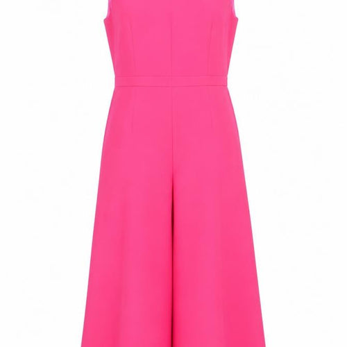 Marc Angelo Women's Pink Sleeveless Wide-Leg Jumpsuit Size 8