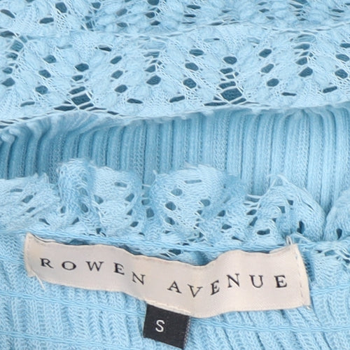 Rowen Avenue Women Blue Off Shoulder Lace Blouse Size S