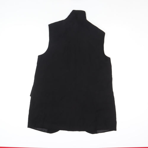 George Women's Black Size 12 Sleeveless Tunic Blouse