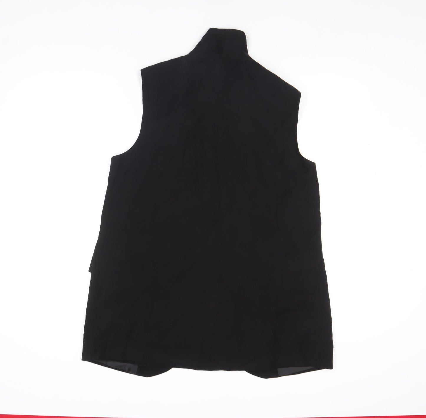 George Women's Black Size 12 Sleeveless Tunic Blouse