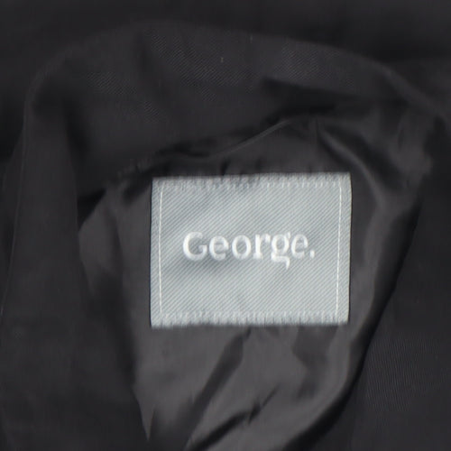 George Women's Black Size 12 Sleeveless Tunic Blouse