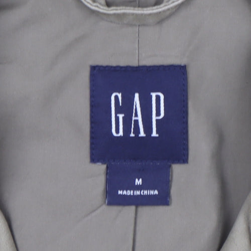 GAP Men's Beige Cotton Pea Coat Jacket M Button Casual Wear