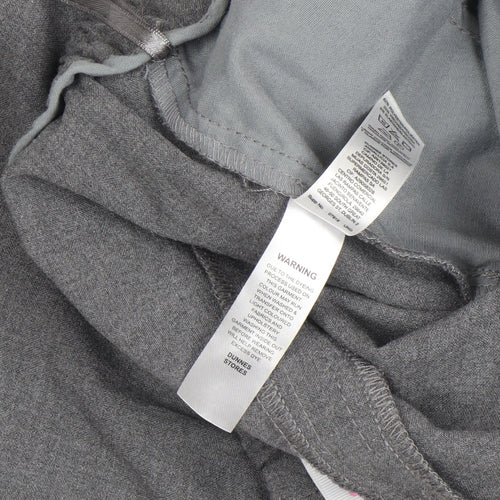 Savida Women’s Grey Cropped Tapered Viscose Trousers Size 12